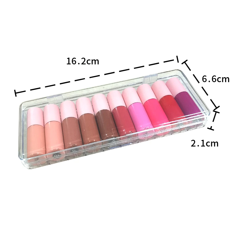 4ml Mini Liquid Lipstick Portable Professional Makeup Full Portable Lipsticks for Lips Make up Tint Lip Gloss Lipstick Set OEM