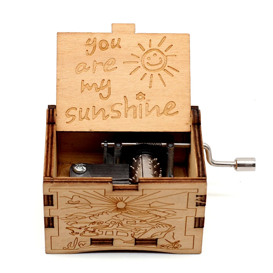 
Solid Wood For Girlfriend Love Gift Box Wedding Music Box  (62404109058)