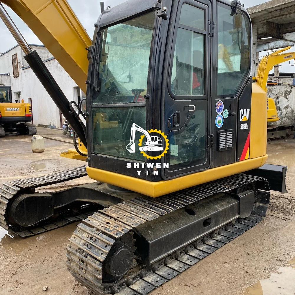 Используемый 8ton мини-экскаватор CAT 308 308E 308E2 гидравлический гусеничный экскаватор CAT308 308C 308D мини-гусеничный