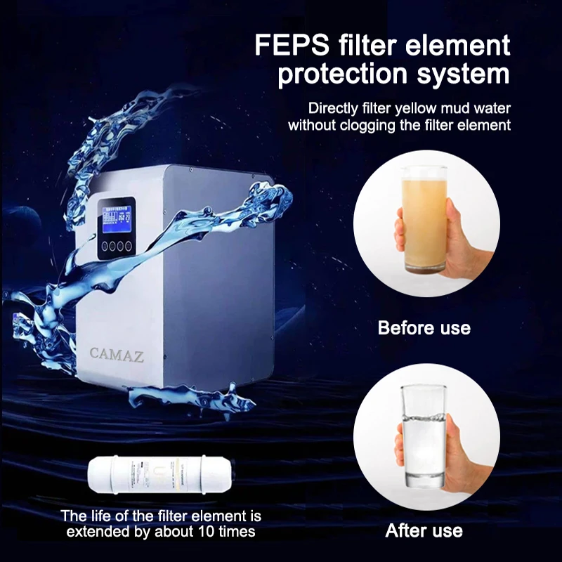 CAMAZ 3000GPD Backwash home water purifier RO reverse osmosis ultrafiltration machine system water purifier
