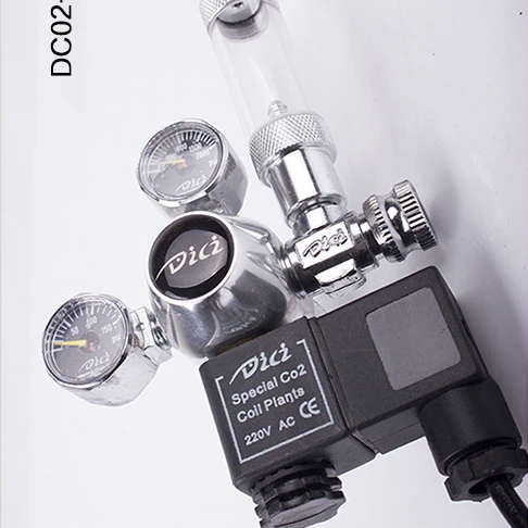 
DICI CO2 pressure regulators with solenoid dual gauge aquarium co2 regulator 