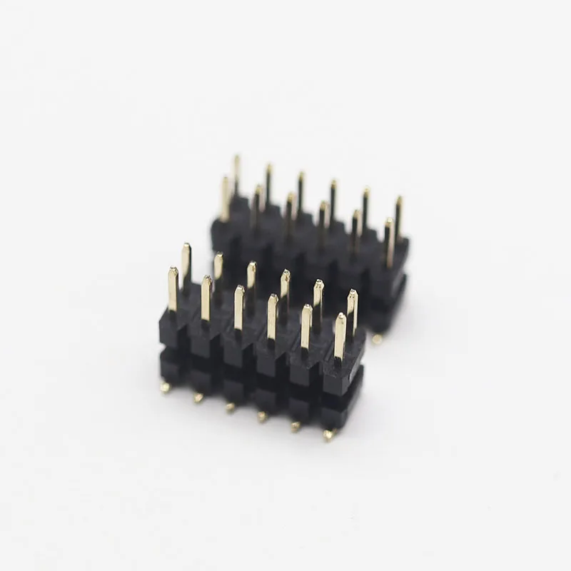 High quality connector 2.0Mm 2x3P 2x7P 2x6P 02~40pins Dual Row SMT SMD type pin header straight curved type pin header connector