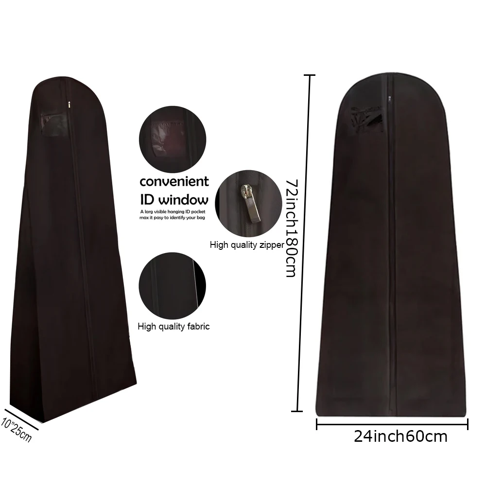 Небольшой минимальный заказ 100 шт. сверхдлинное свадебное платье одежда сумки с индивидуальным логотипом для свадебного