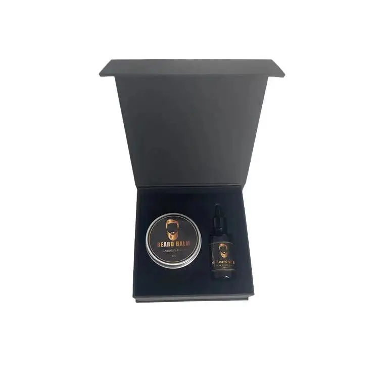 private label 100% organic ingredients beard balm and beard oil kit for men beard growth