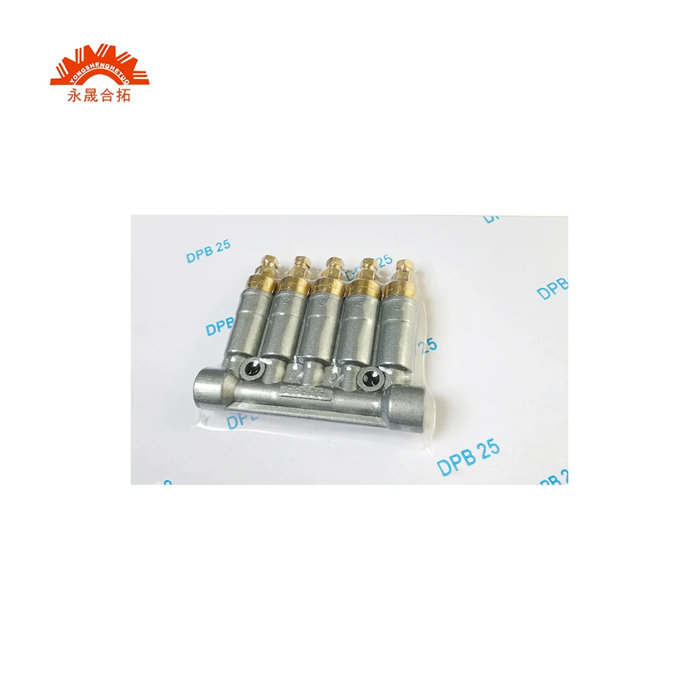 5 Outlet Quantitative Pressurized Detect Volumetric Oil Dispenser Separator Valve Distributor DPB-25 for Centralized Lubrication