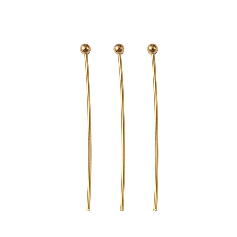 Wholesale Now Product 18k Gold Plated Round Head Needle For  Jewelry Make DIY