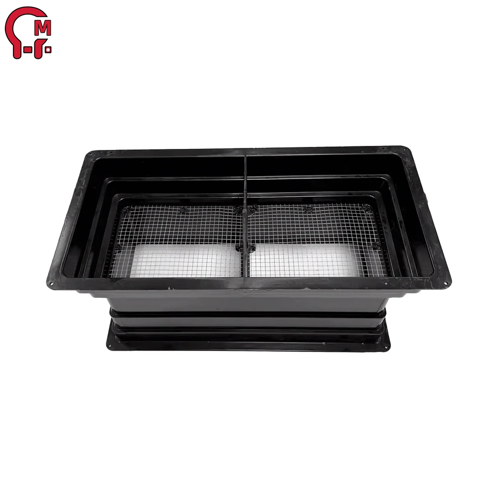 HLM 6-8-in Combo Foundation Vent/Damper Plastic Foundation Vent Expandable air Vent