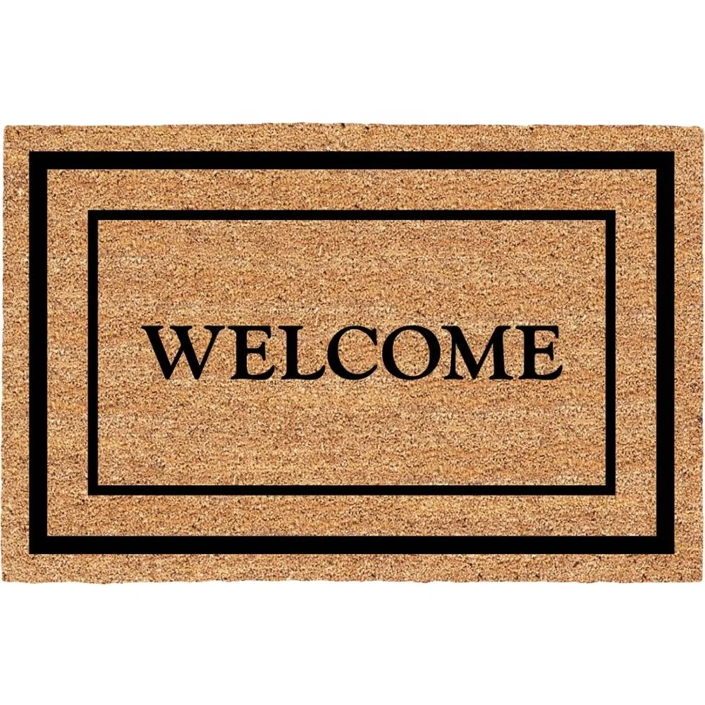 Быстрая доставка, высокое качество, простые кокосовые дверные коврики, оптовая продажа, пользовательский кокосовый Придверный коврик