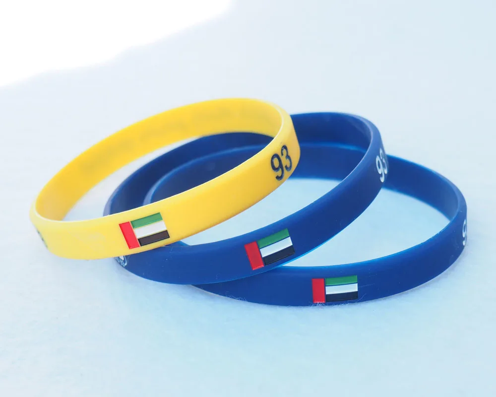 OEM Custom Small Silicone Wristbands Country Flag Bracelets for Souvenir & Gift Purposes
