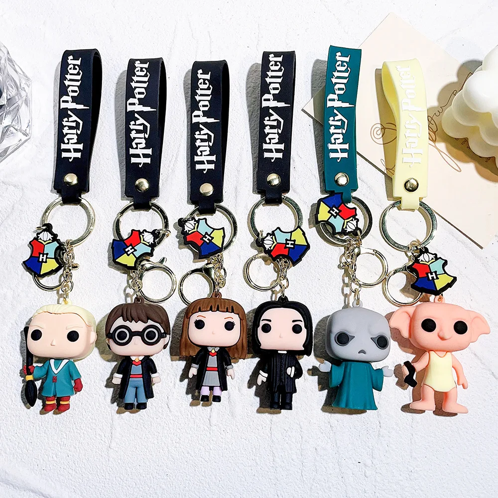 Harry Potters Keychain Cute Ron Hermione Voldemort Gollum Doll Bag Key Pendant