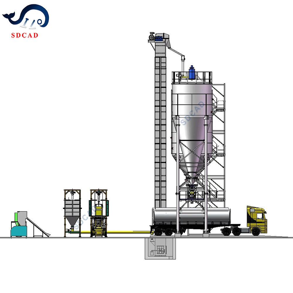 Welded bolted  Silo Cement 1500tonFor Store Powdered Quicklime And Hydrated Powdered Lime  silo Big Bag Cement Silos