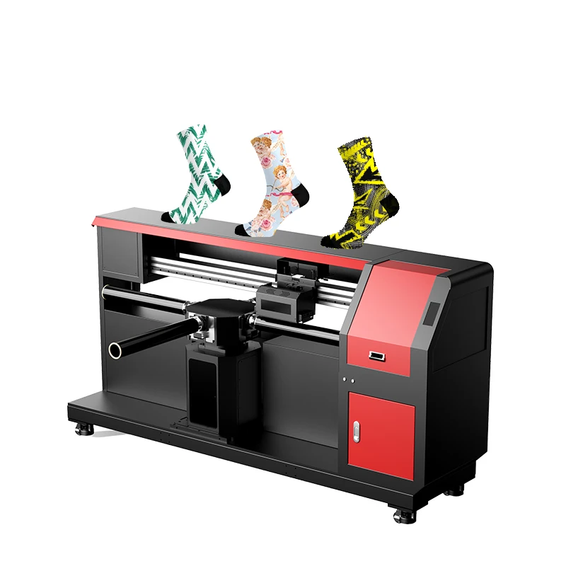 2024 Hot Sale 360 Degree Seamless Sublimation Socks Printer Custom Inkjet Sock Printing Machine