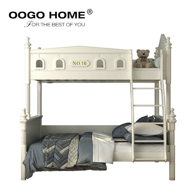 
Rustic Style Kids Solid Wood Bunk Beds High Quality Children Furniture Sets 