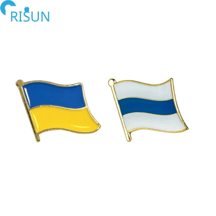 Souvenirs Customized Soft Enamel World Country National Flag Badges Brooches Custom World Country National Flag Enamel Pin Badge