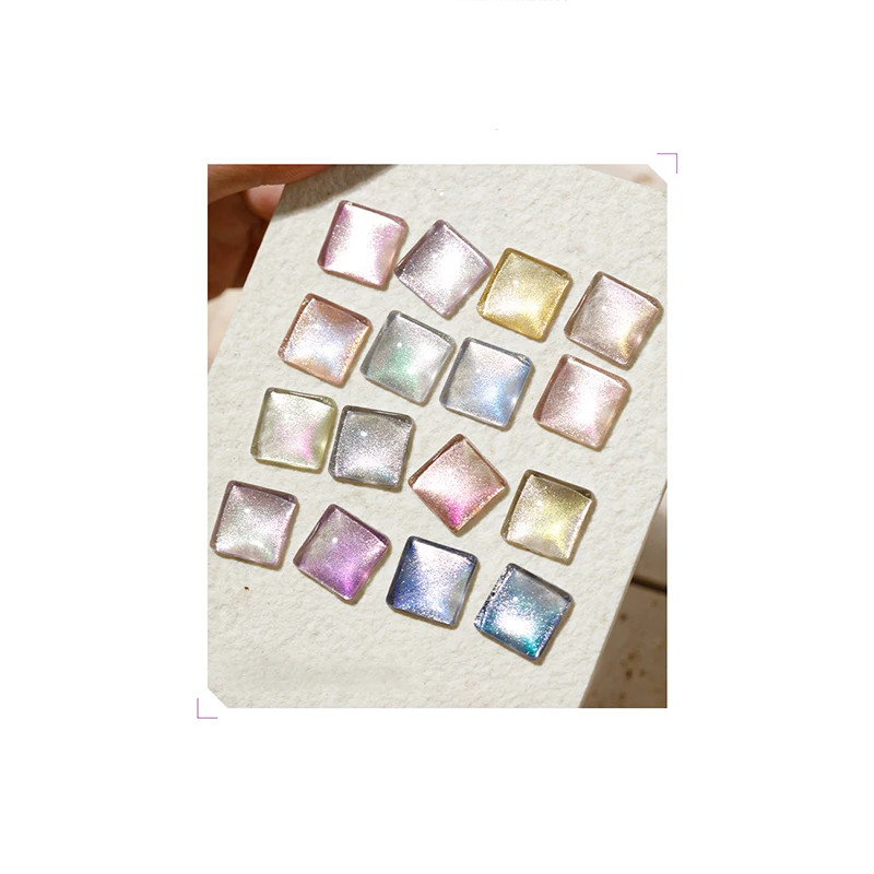Новый УФ-гель aurora crystal Super Galaxy, Гель-лак «кошачий глаз» с сильным магнитом