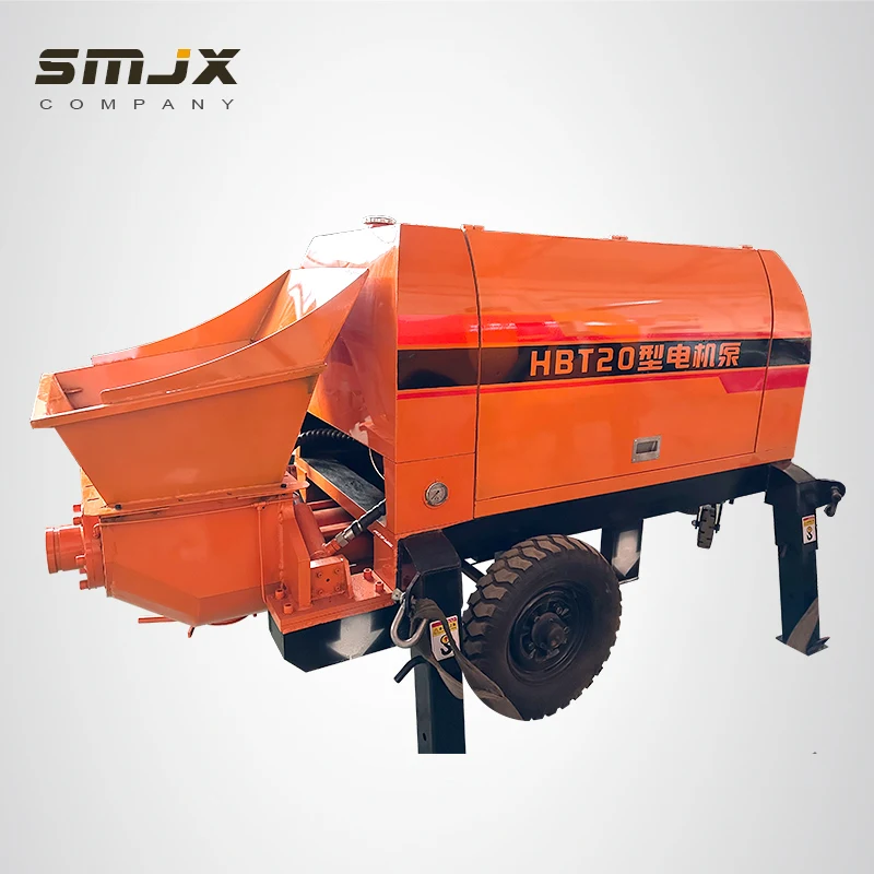 Factory Supplied Good Price New Mini Diesel Engine Electric Portable Trailer Cement Mounted Stationary Grout Concrete Pump