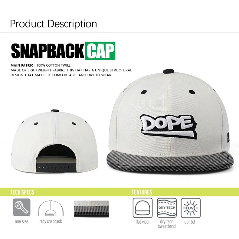 [Carbon Fiber] BSCI Original Custom 5 6 Panel 3D Embroidery logo Gorras Fitted Flat Brim Hats Snapback Sport Baseball Cap