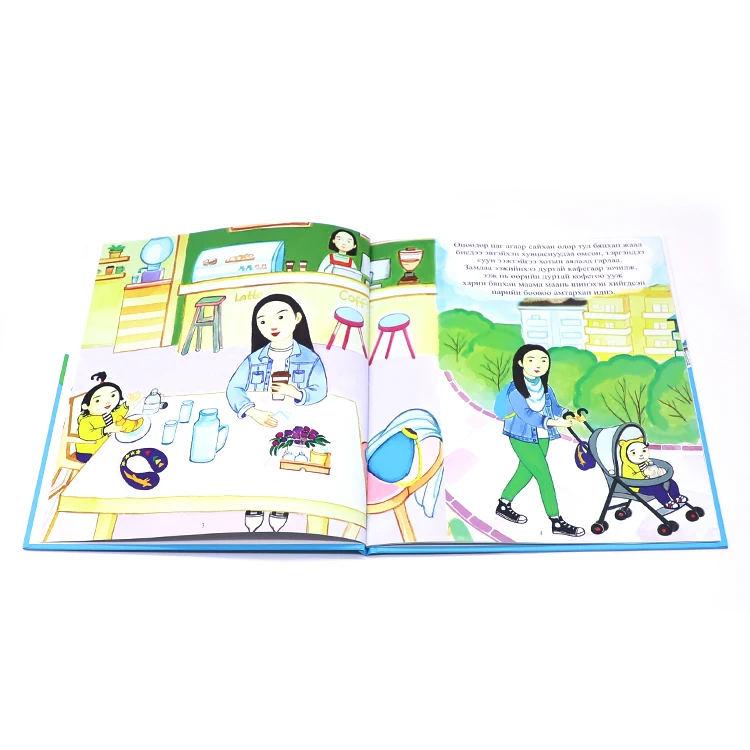 High-end custom children comic story book printing hardcover book