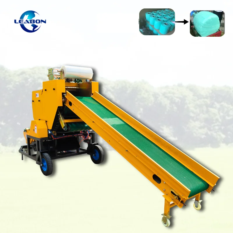 Corn Straw 50kg Hay Bale Making Machine Hay Baler Machine Mini Round 60Kg Silage Packing Machine price foe sale