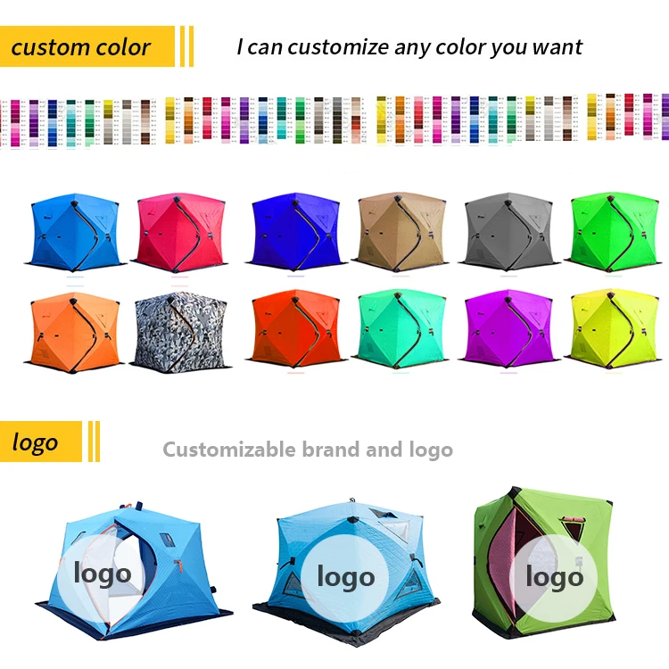 cold weather tent for camping insulated outdoor ice fishing tent for camping tube-and-fabric construction tenda extreme winter