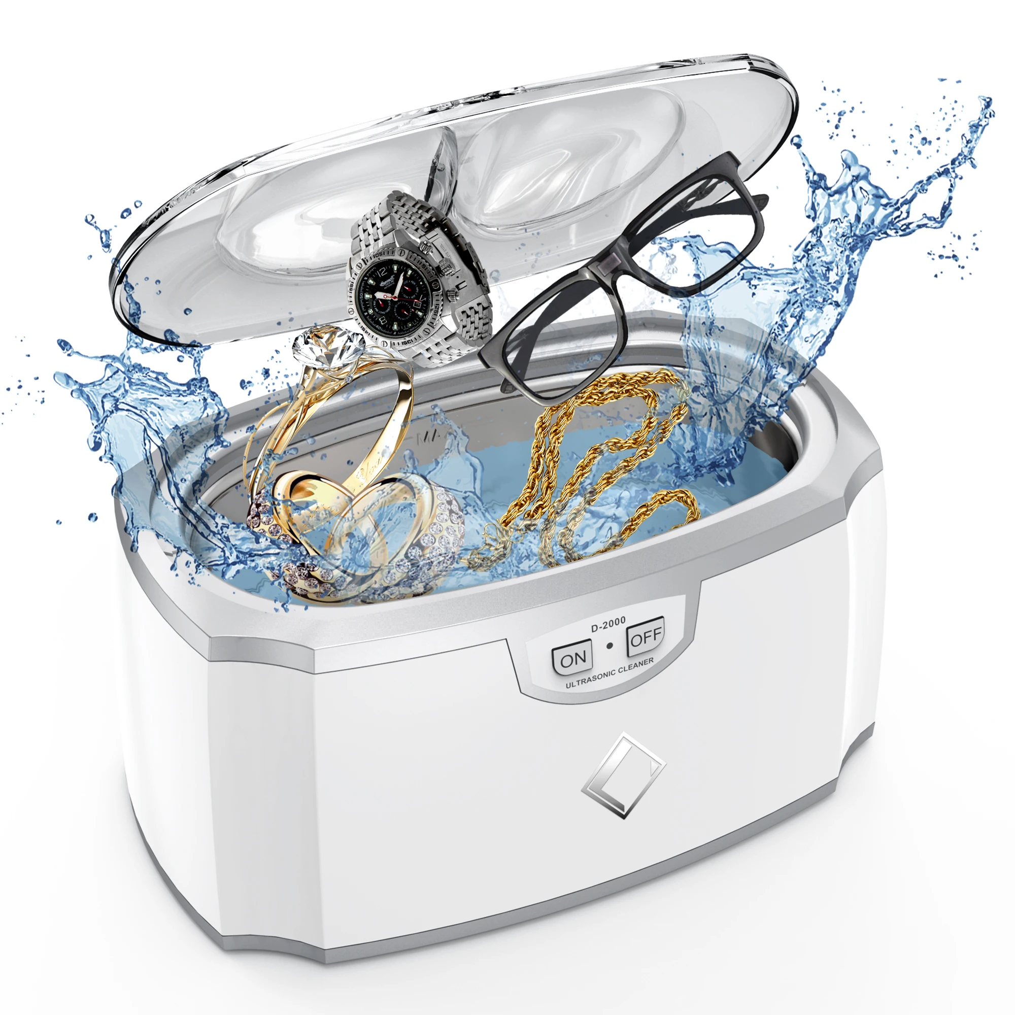 Multi-purpose High Quality 420ml Small Ultrasonic Jewelry Cleaning Machine TUV Medical Diy Ultrasonic Dental Cleaner