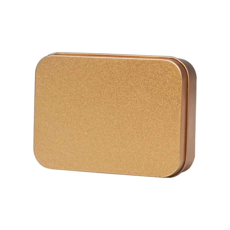 Custom Printing Logo 10*7*2cm Rectangular Tin Box Poker Box usb Metal Case Bank Card Box