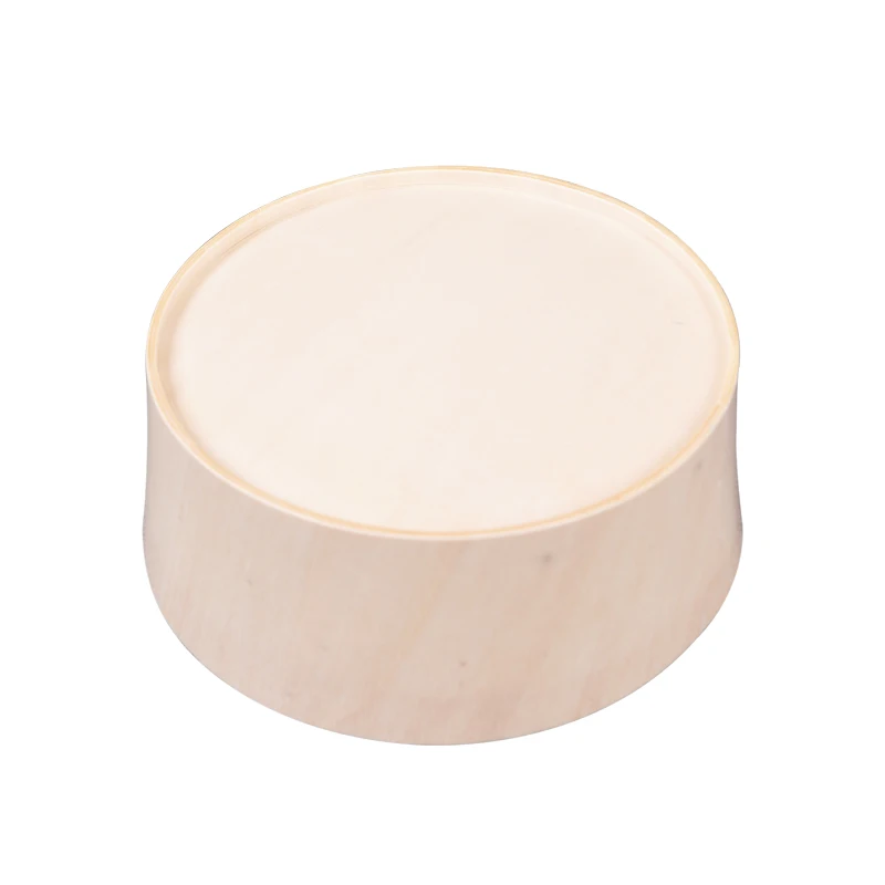 Large Wooden Balsa Cheese Charcuterie boxes Customized Cheap Round  Board Gift Candy Fruit Wooden Christmas Packaging Box