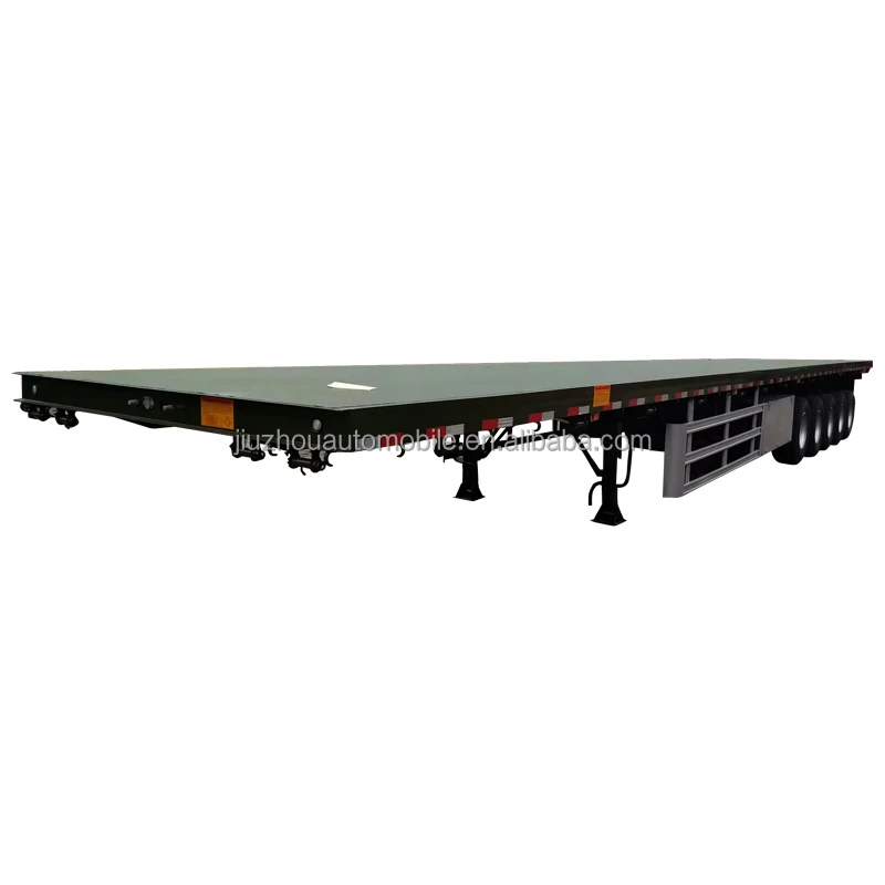 JOZOTG3 axle 40ft flatbed truck semi-trailer container flatbed trailer with container lock