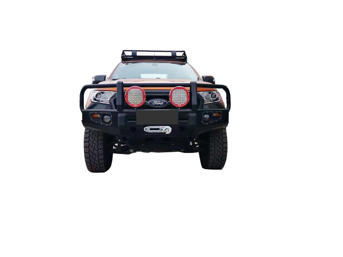 Heavy Duty Powder Coated Black Steel  Front Bumper Rear Bumper Side Steps  For Ford Ranger For Ford Ranger Raptor