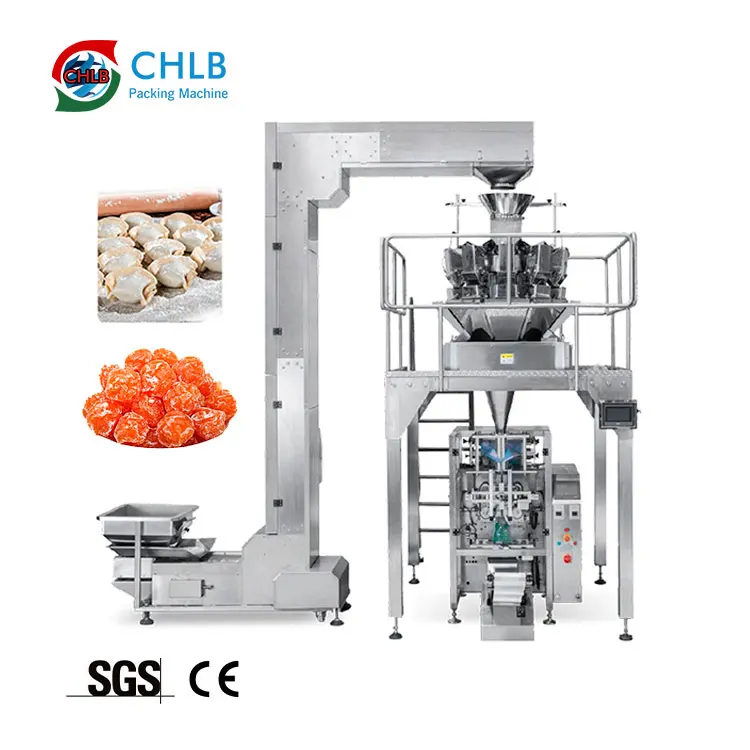 Multi-function Customized Snack Food Potato Chips Vertical Packing Machinery CE Auto weighing packaging sugar nuts machine