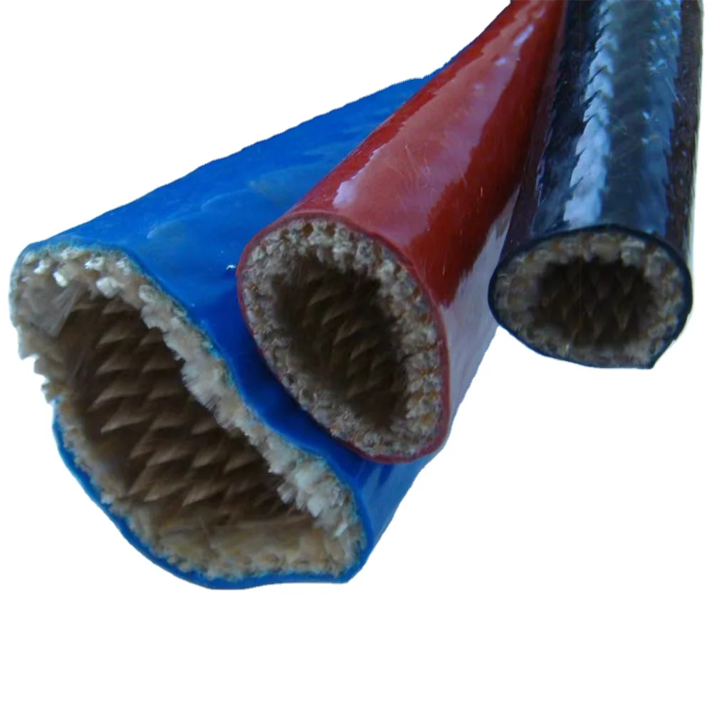 High Temperature Fiberglass Sleeve Flexible Silicone Fiberglass Sleeving Tube