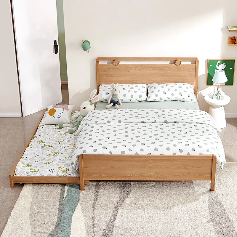 121327 quanu new design wooden floor bed eco-friendly children bunk bed