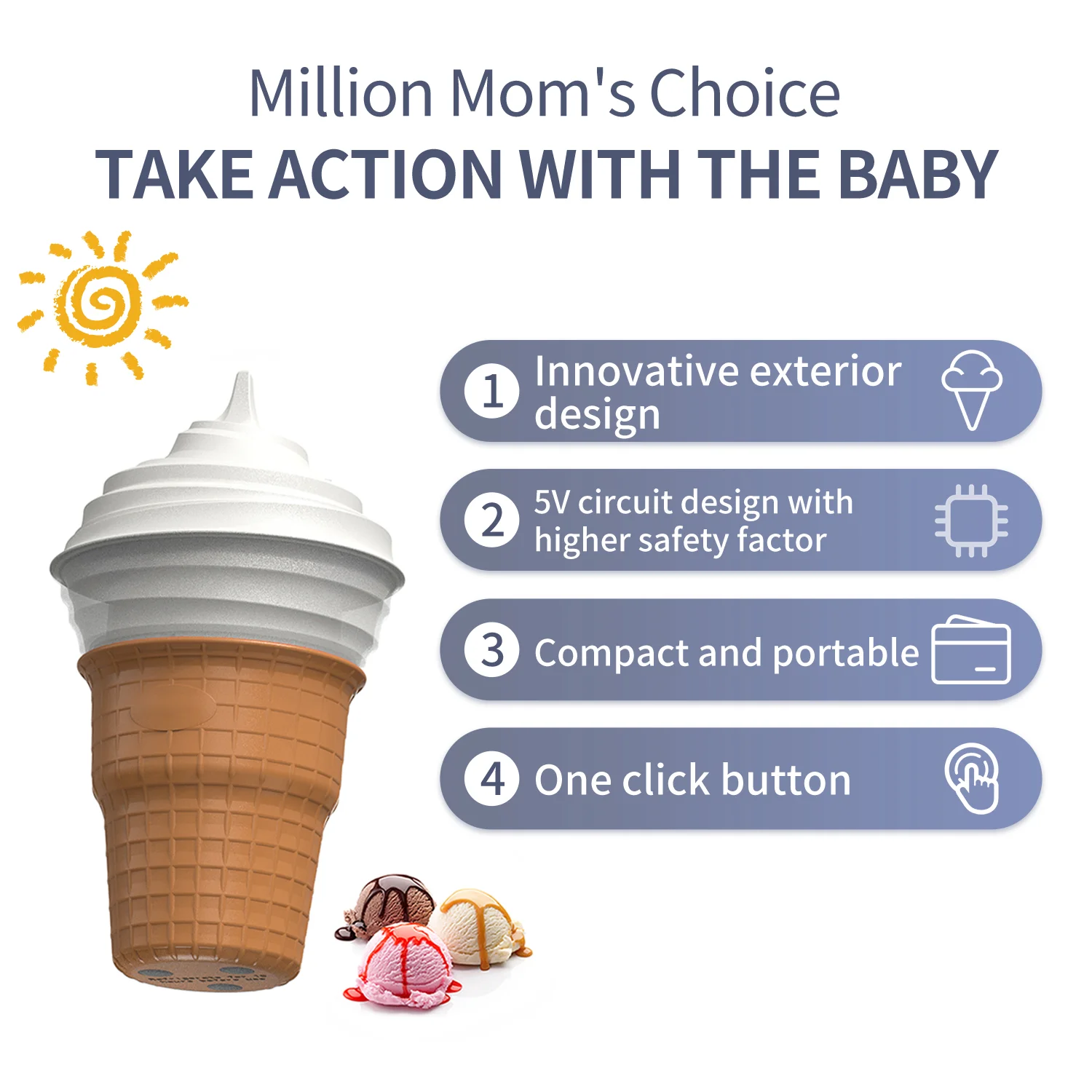 personal use electric ice cream maker machine