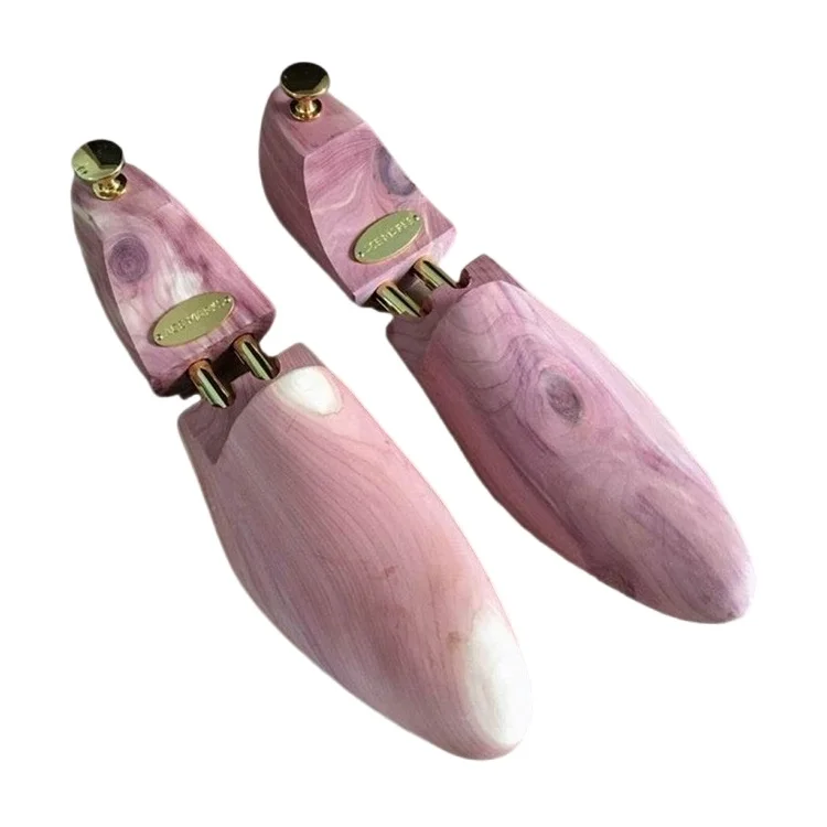 LM043E Customized American Aromatic Red Cedar Wooden Adjustable  Shoe Tree for Mans