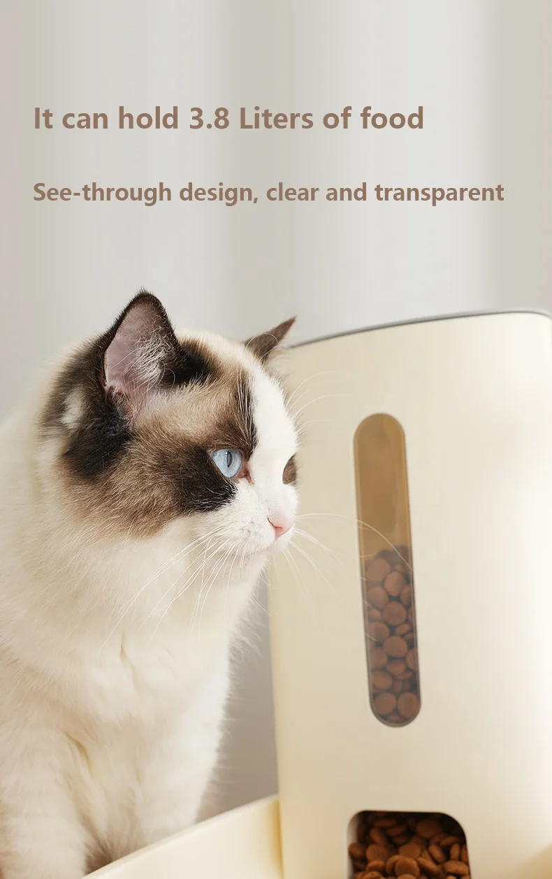  HMS animal feeders Indoor Cheap Design Automatic pet feeder dog 3800ml for