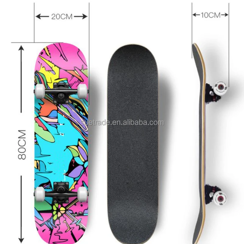 Hot Popular Professional 4 Wheels Skateboard Kids Sports Outdoor Fitness Equipment for adult skate board 31 inch skateboard