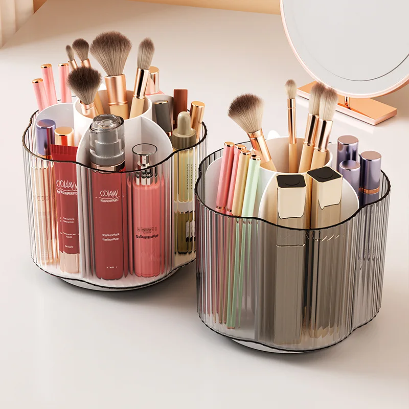 Topwill Large Capacity Office Desk Organizer 360 Rotating Makeup Brush Holder Pen Holder For Kids