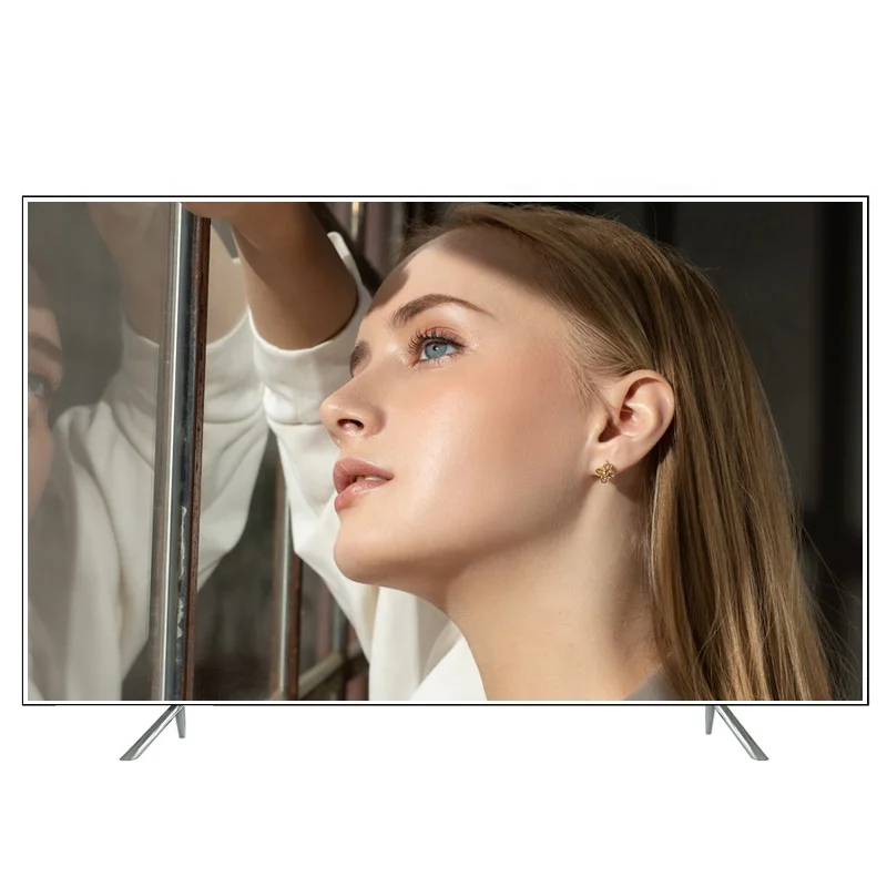 A+ grade gaming monitor voice wifi QLED commercial tv frameless adult iptv live streaming 65-120 inch 8k smart led panel tv