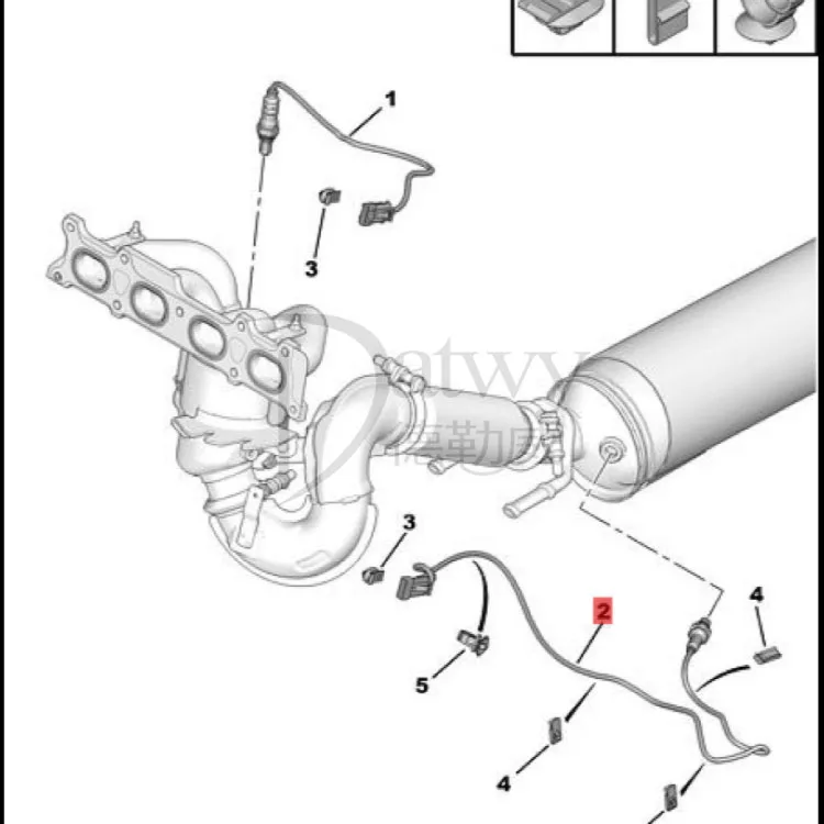 OE 1628PL 1628KY 1628CX 1628HV 9622997780 PEUGEOT 206 PARTNER CITROEN BERLINGO C3 XSARA FIAT 2.0 Oxygen Sensor (brand original)