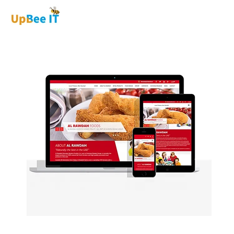 Website Design creator for online store products selling