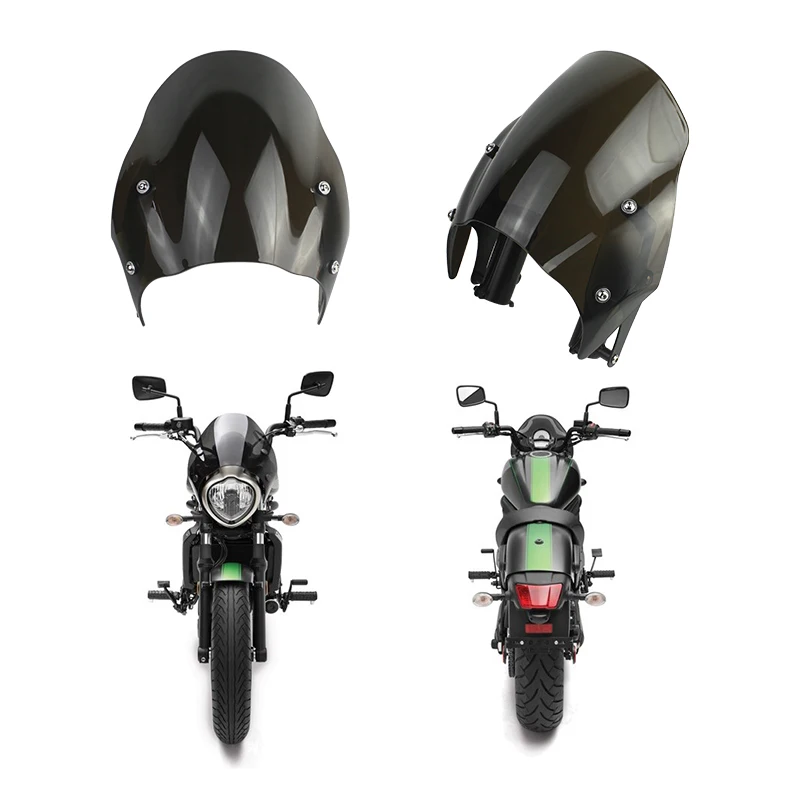 Racepro Motorcycle Windshield Wind Deflector Fairing Instrument Visor Windscreen For Kawasaki Vulcan S 2015-2021