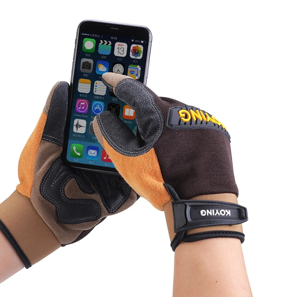 Touch Screen Mechanical Gloves Outdoor Sports Workout Full Finger Hand Protection