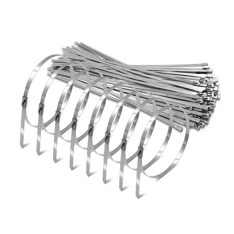 High quality heat resistant self-locking zip ties full size stainless steel cable ties