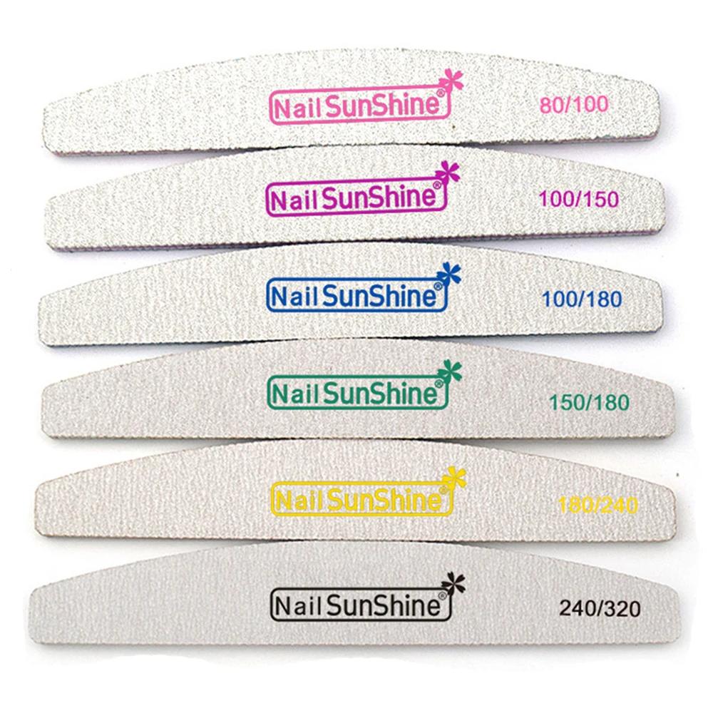 1Pc Mix Size Professional Nail File Lime Art Tips Manicure Diamond Sandpaper Tools Sanding Polish Files