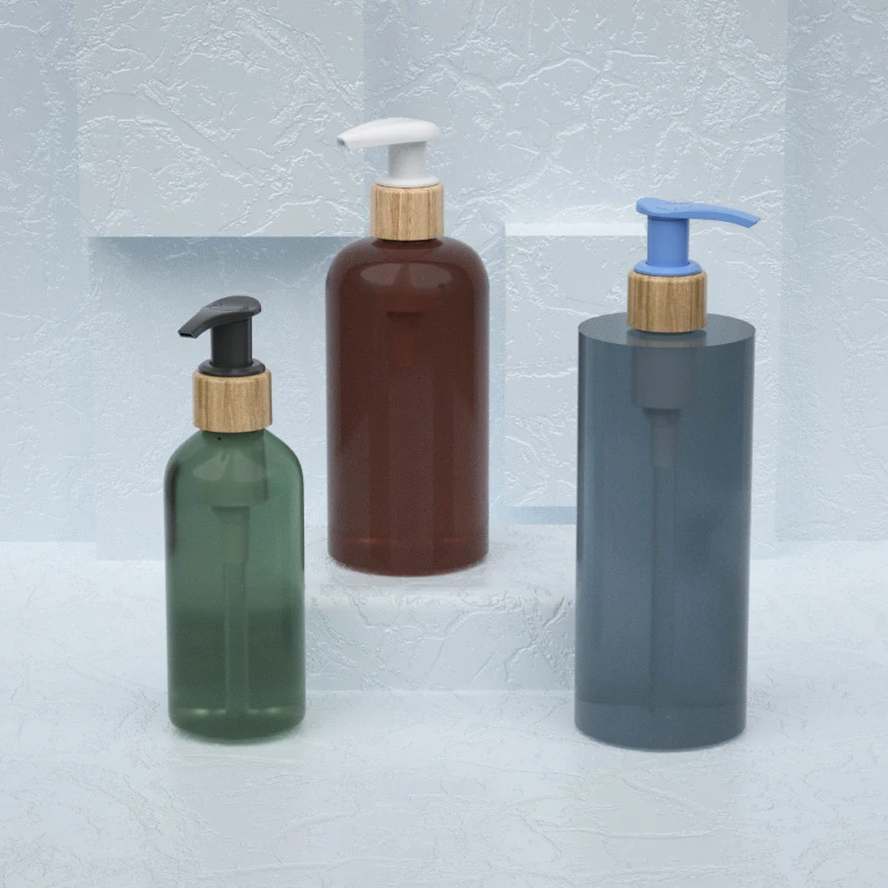 24 28 410 Right Left Lock Plastic Bottle Lids Foundation Pump Lotion Pump Dispenser bamboo Lotion Pump