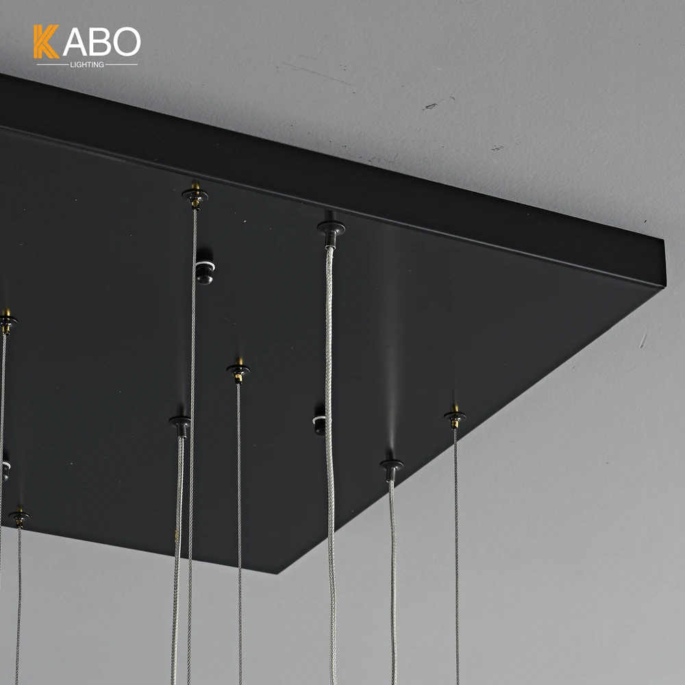 Indoor Lighting Led Stair Pendant Light Hanging Lamp Long Staircase Chandelier Large Big Modern Metal Chandelier