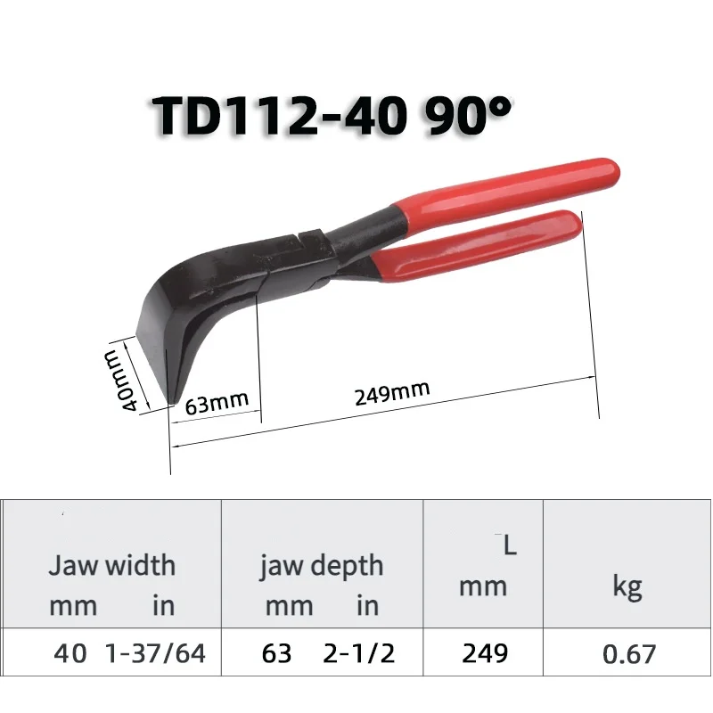 Forging flange pliers Sheet metal pliers mini