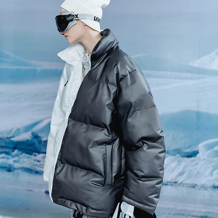 CONKLAB in Stock Puffer Outwear Black and White Stitching Casual Padded Jackets Women Men Winter Fashionable Coats