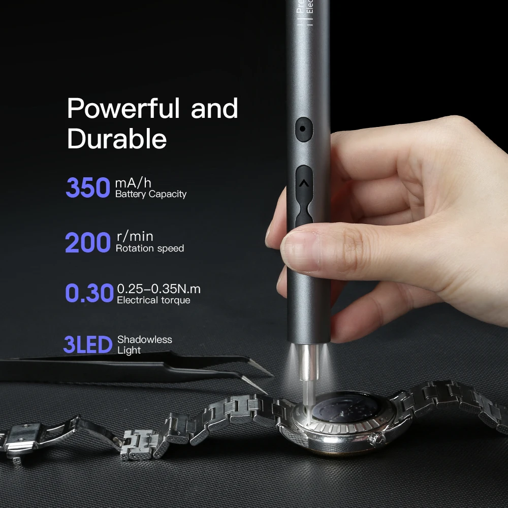 Kingsdun Mini Electric Screwdriver 28 In 1 Precision Electric Screwdriver Tool Set 3.7V Rechargeable Wireless Power Screwdriver