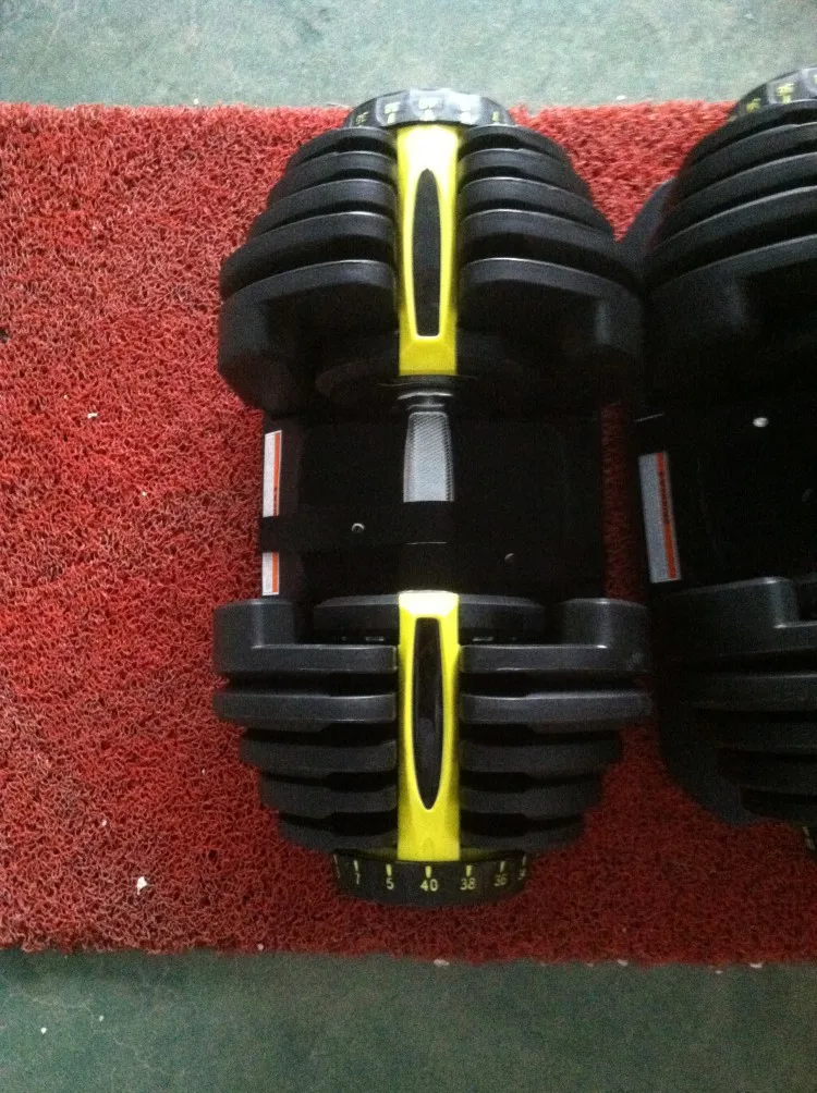 Quick Adjust 90 LB / 40 KG Rubber Hex Dumbbell Adjustable Wholesale